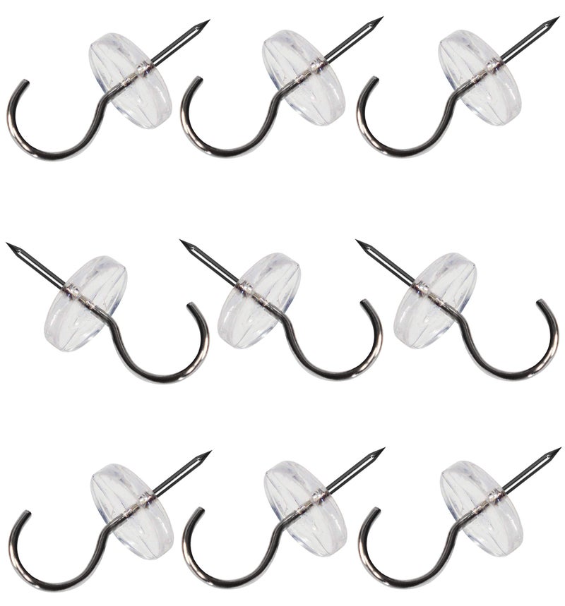 CraZy TACKz - 2 in 1: Push pin with Hook or Thumb Tack with Hook - New Invention Hang 100's of Items Interior or Exterior Decor at Home School Office DIY for Party or Holiday - Image 4